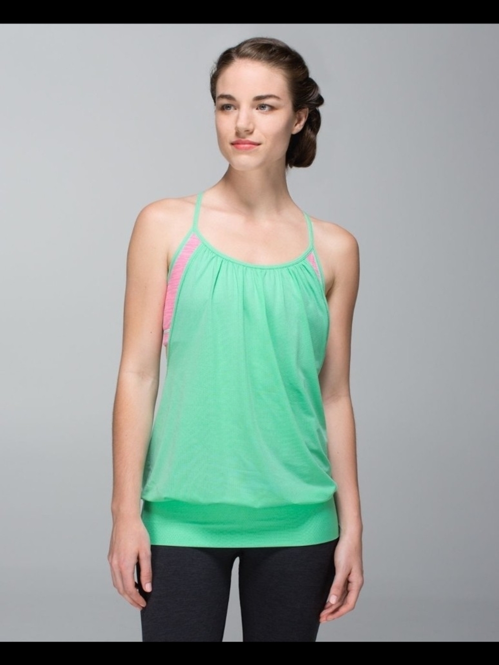 Lululemon No Limits Tank Opal / Wee Are From Space Neon Pink Opal